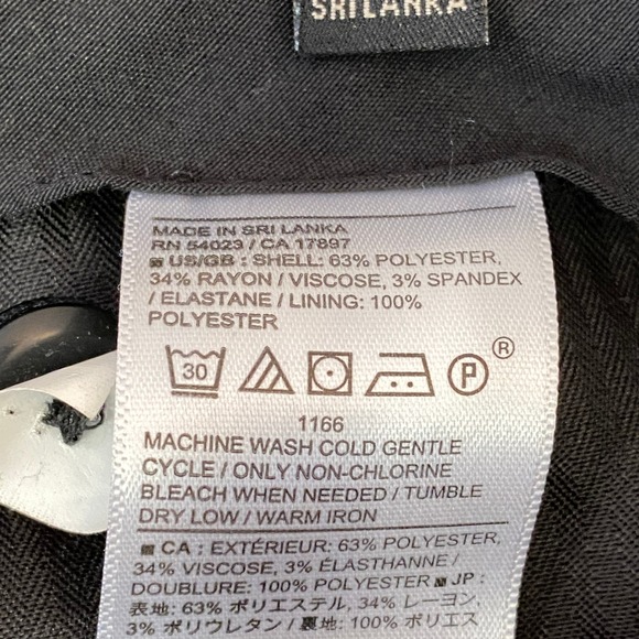 Banana Republic Pants Tailored Fit Black Trousers Men 33x28 Performance Stretch - Picture 4 of 9